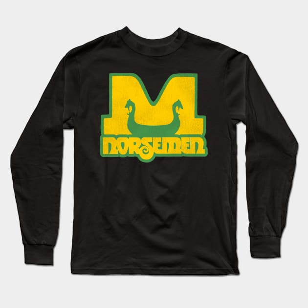 Defunct Minnesota Norsemen Softball / Baseball Team Long Sleeve T-Shirt by Defunctland